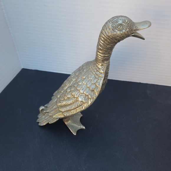 Silver plated duck sculpture - Picture 7 of 9